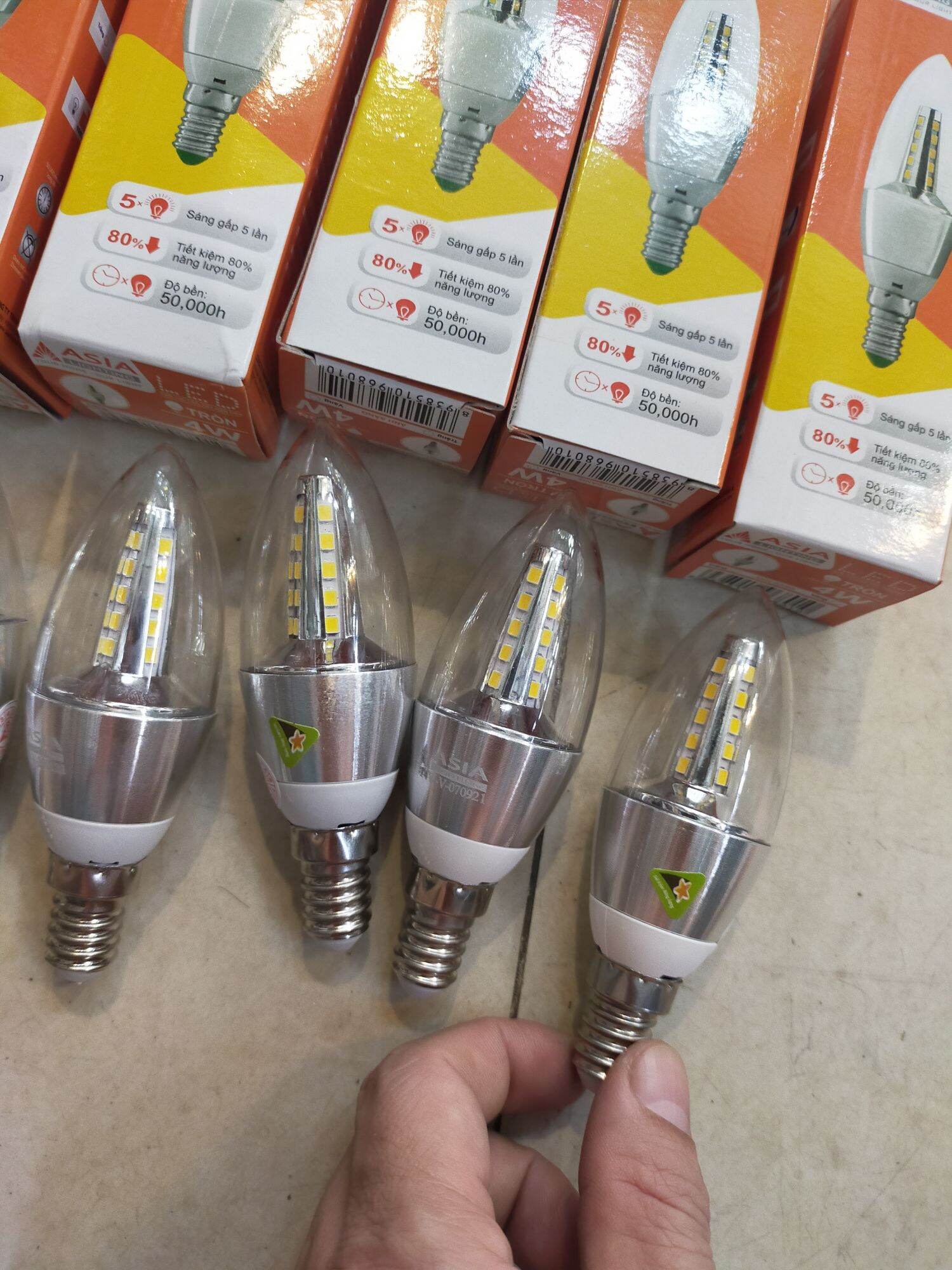 Combo 10 bóng nhót led E14-4W