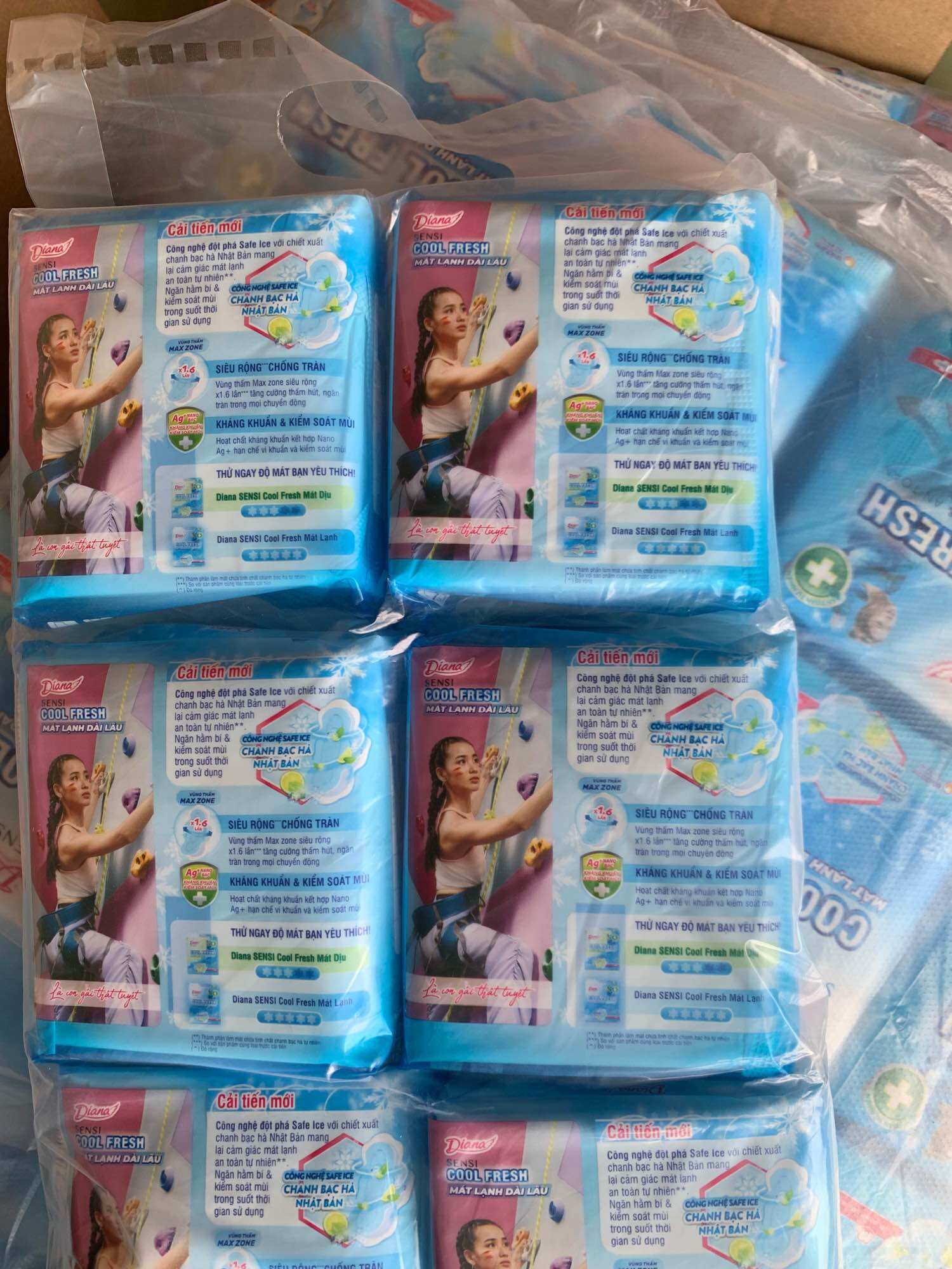 Combo 6 gói Diana sensicool 8 miếng/gói