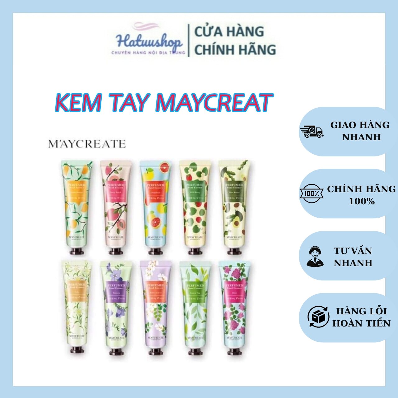 Kem dưỡng da tay Maycreat giúp làm mềm da