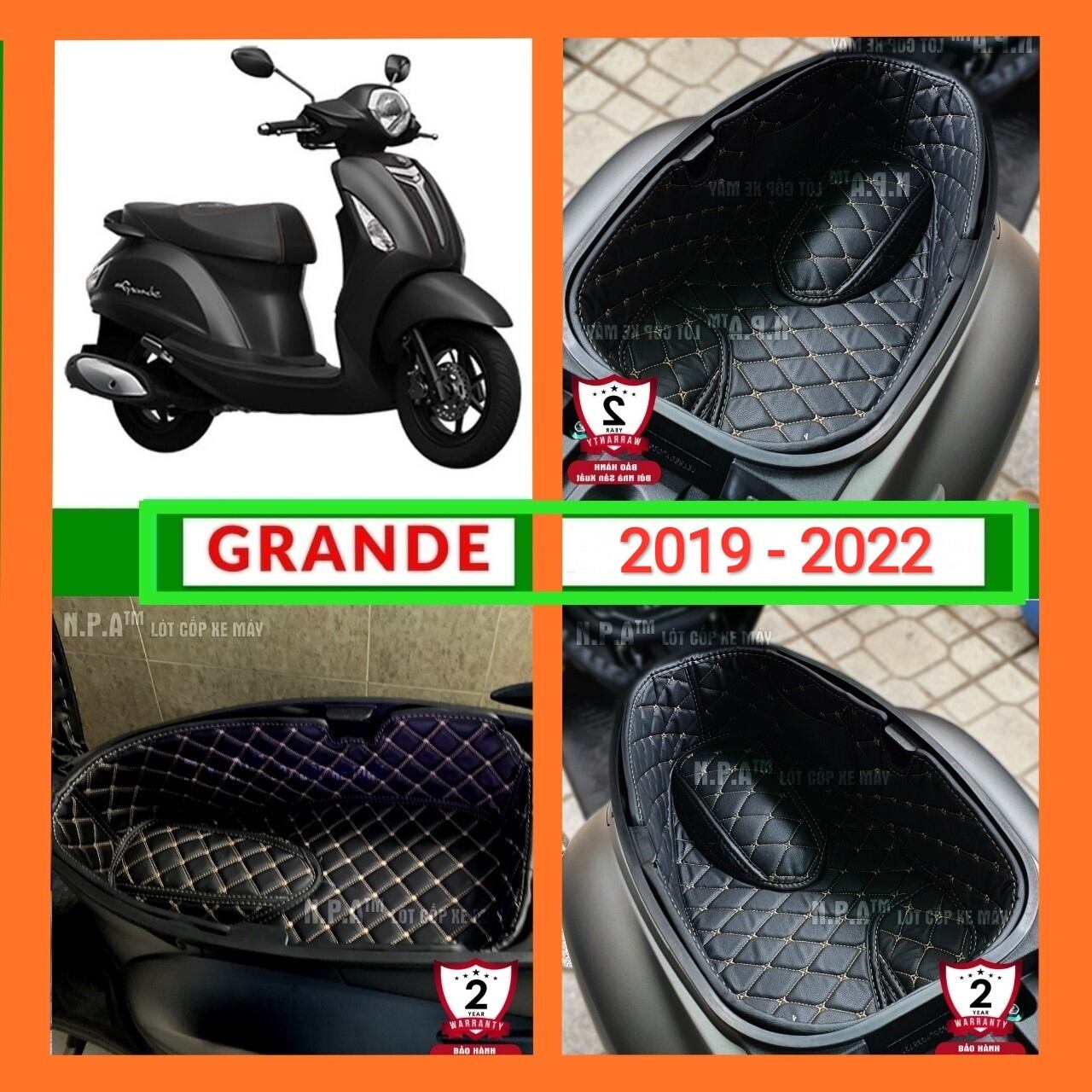Freeship đệm cách nhiệt xe máy grande 2019 - 2023