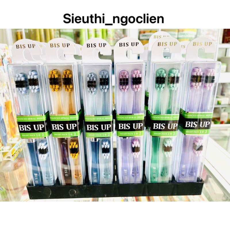 Bàn chải bis up nano 1 cán 3 đầu thay hàng chính hãng