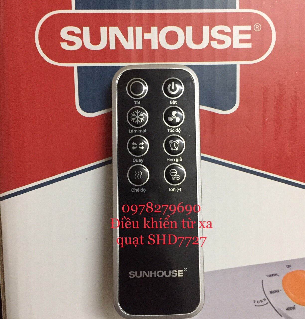 ĐIỀU KHIỂN REMOTE QUẠT ĐIỀU HOÀ SUNHOUSE SHD7727 SHD7726