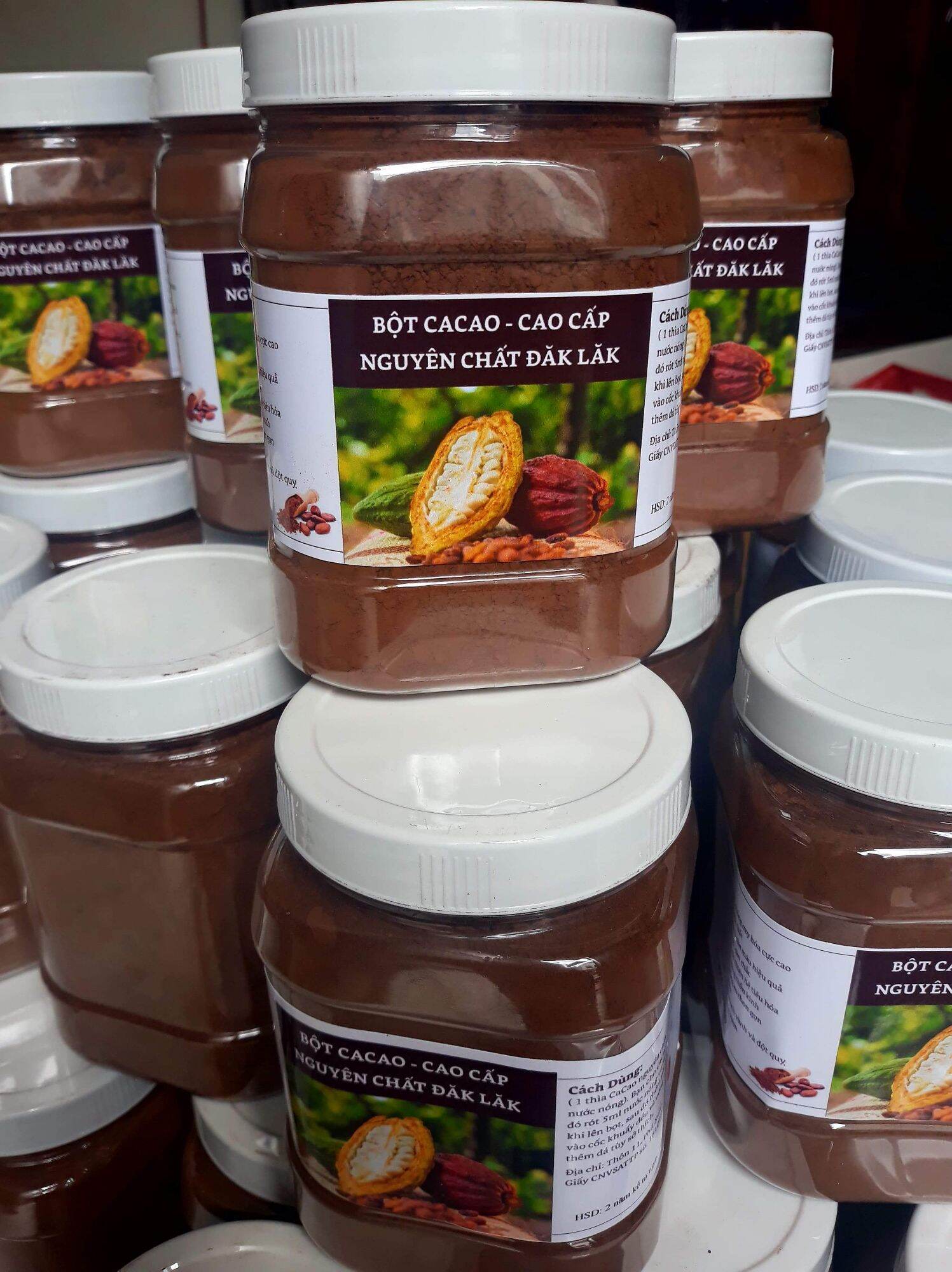 BỘT CACAO ĐẮK LẮK NGUYÊN CHẤT CHUẨN XỊN (HỘP 500GR)