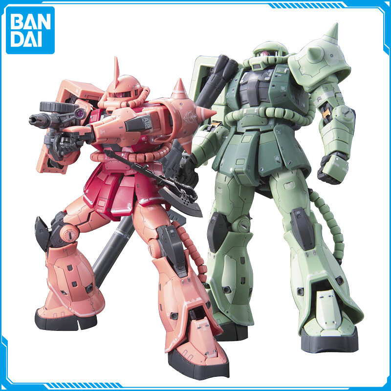 BANDAI RG 02 Saya Đỏ Zagu 04 Loại Sản Xuất Hàng Loạt Green Zagu Zaku Mô Hình Lắp Ráp Gundam 1/144