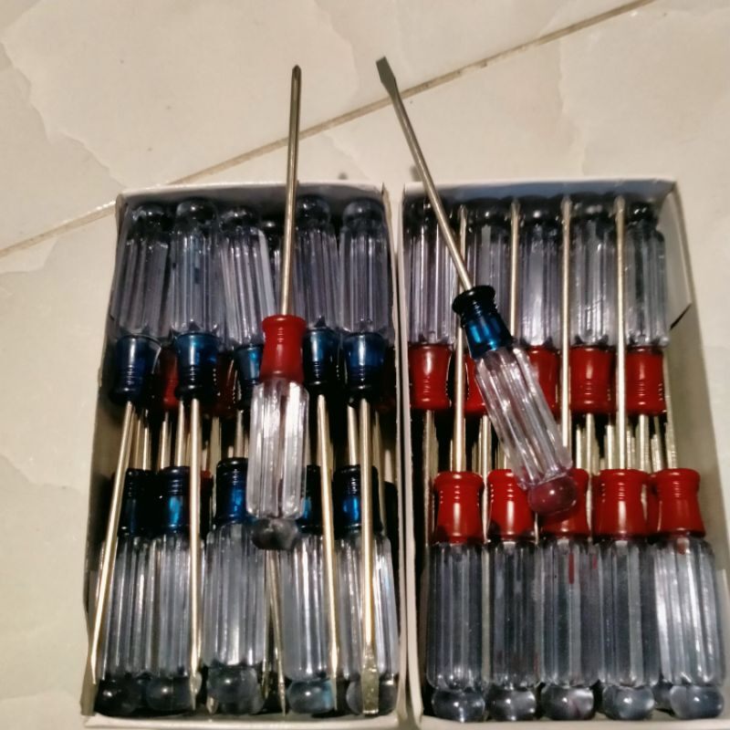 [HCM][Combo] 2 Tua vít nhỏ đầu bake và đầu dẹt 3mm