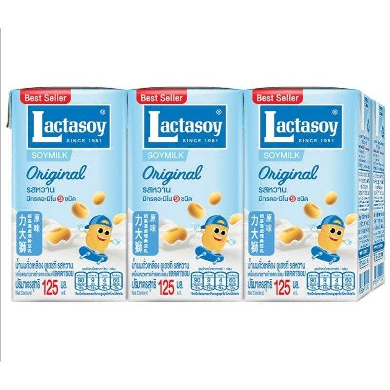 SỮA ĐẬU NÀNH LACTASOY THÁI LAN lốc 6 hộp 