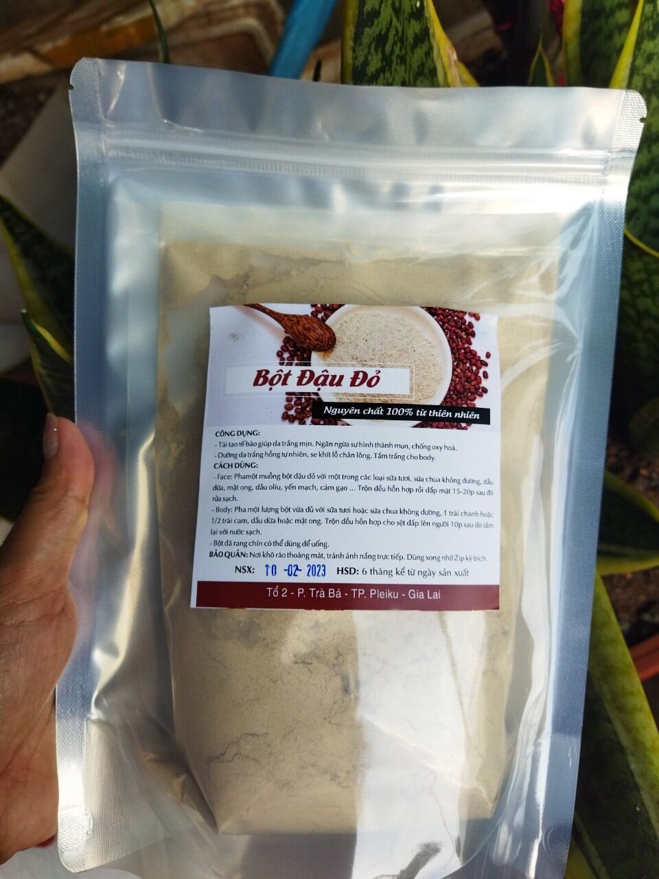 1kg bột đậu đỏ rang sẵn xay mịn