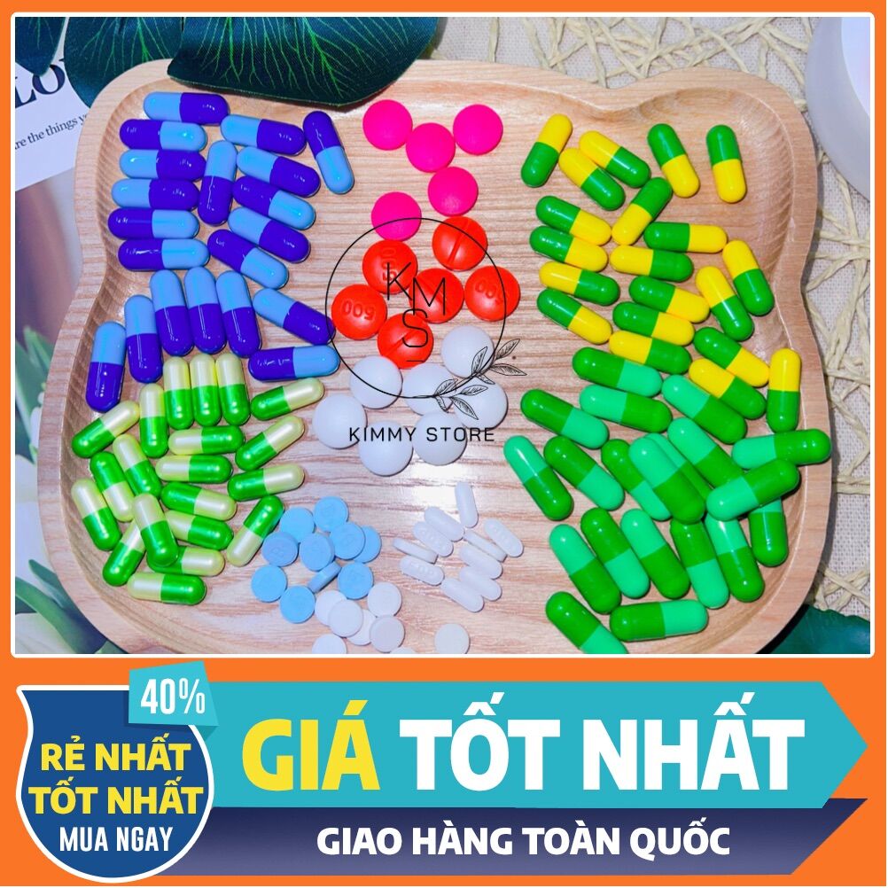 Lẻ 1 viên kích trắng nhiều màu