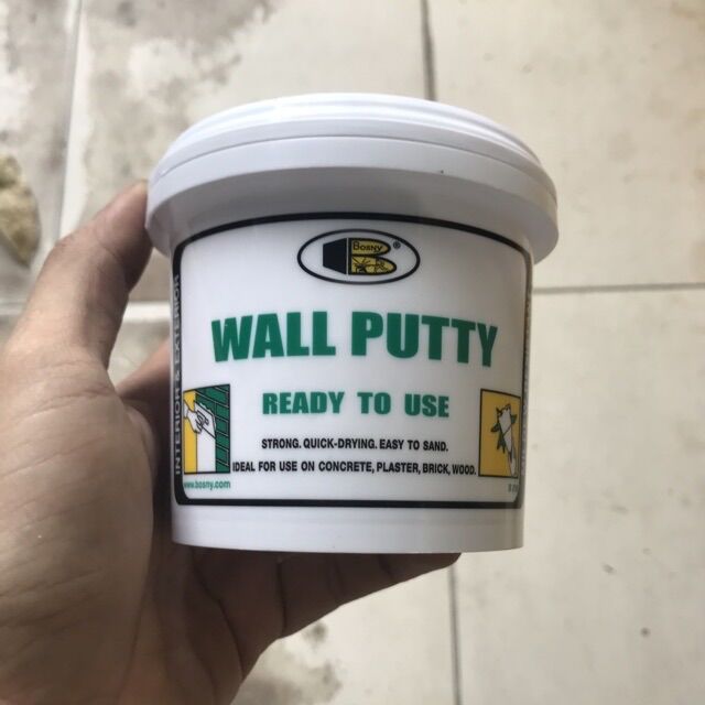 Bột bả trám khe nứt tường gỗ Bosny Wall Putty Hộp 0,5kg