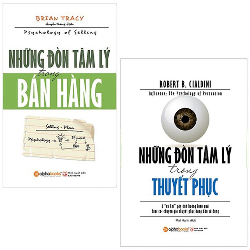 Combo sách nghệ thuật bán hàng : những đòn tâm lý thuyết phục + những đòn tâm lý bán hàng