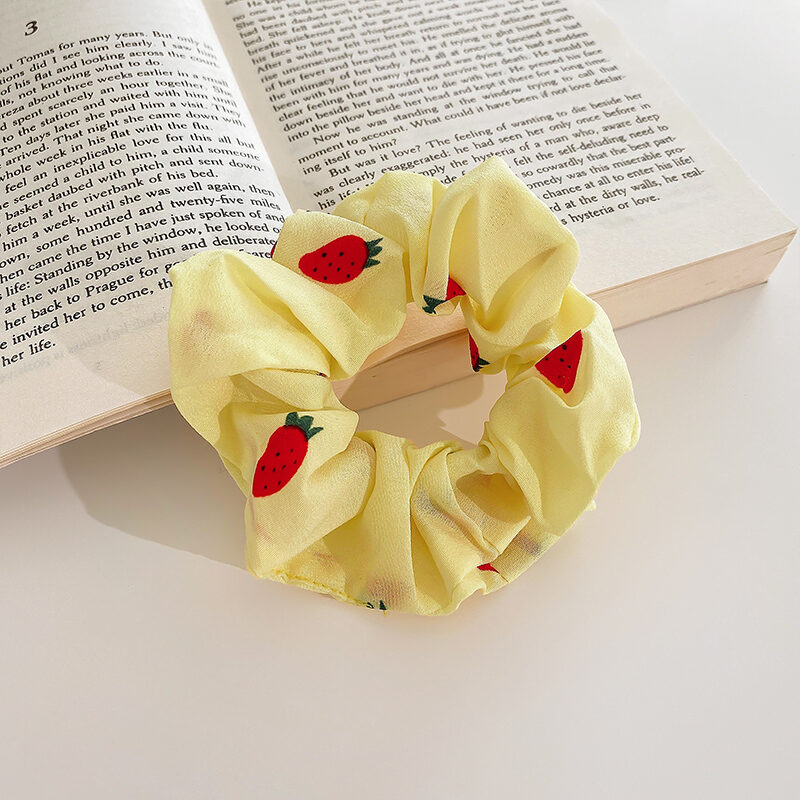 Mùa Đông Dây Buộc Tóc Màu Vàng Đơn Giản Cho Phụ Nữ Dây Buộc Tóc Phong Cách Hàn Quốc Dây Buộc Tóc Mới