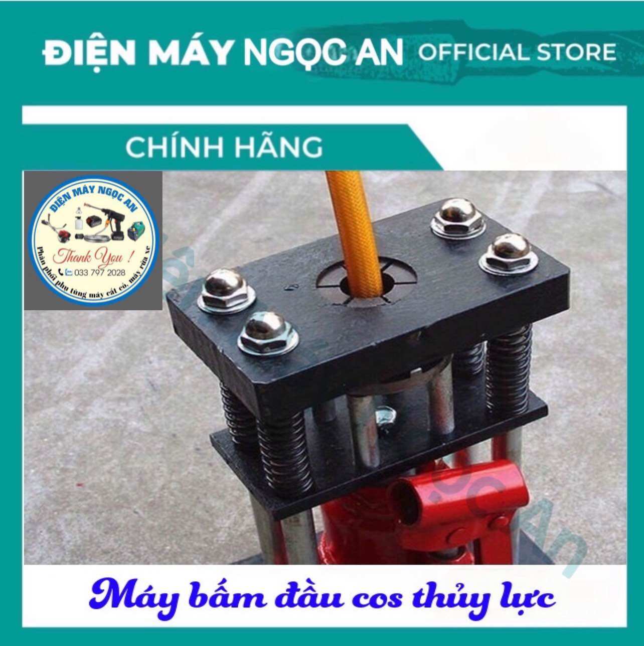 Máy bấm đầu cốt thuỷ lực, bấm đầu ống dây áp lực cao 8mm - 13mm. máy ép đầu dây rửa xe