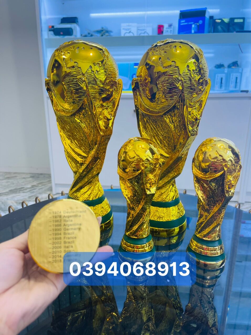 Cúp bóng đá thế giới world cup sz 28cm