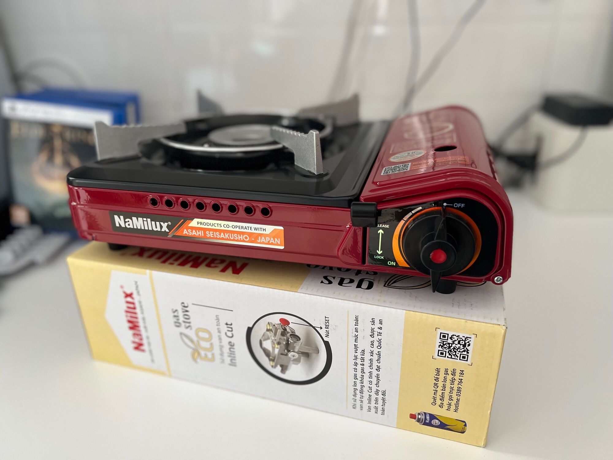 Bếp gas mini cao cấp Namilux Eco ( sử dụng van an toàn Inline Cut)