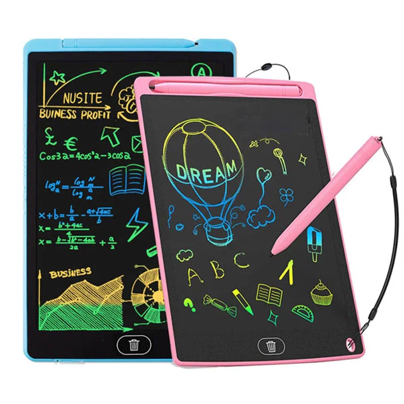 Bảng thông minh LCD đa sắc tự xóa 12 inch cho bé tập viết tập vẽ - Dừa Shopkids