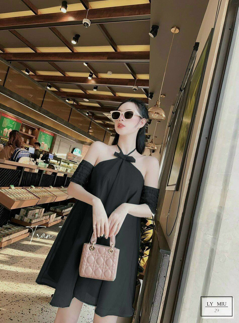 (SHOP TÁO ĐỎ BIGSIZE 50KG ĐẾN 90KG) đầm babydoll cổ yếm