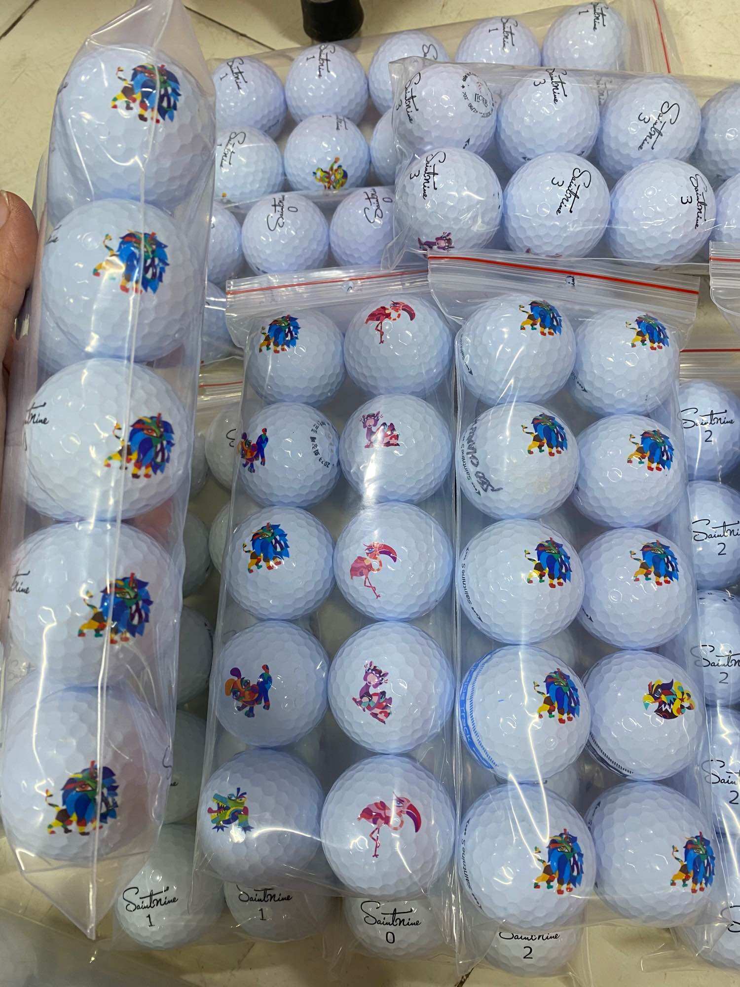 (combo 10 quả) Bóng Golf Saintnine độ mới 98%