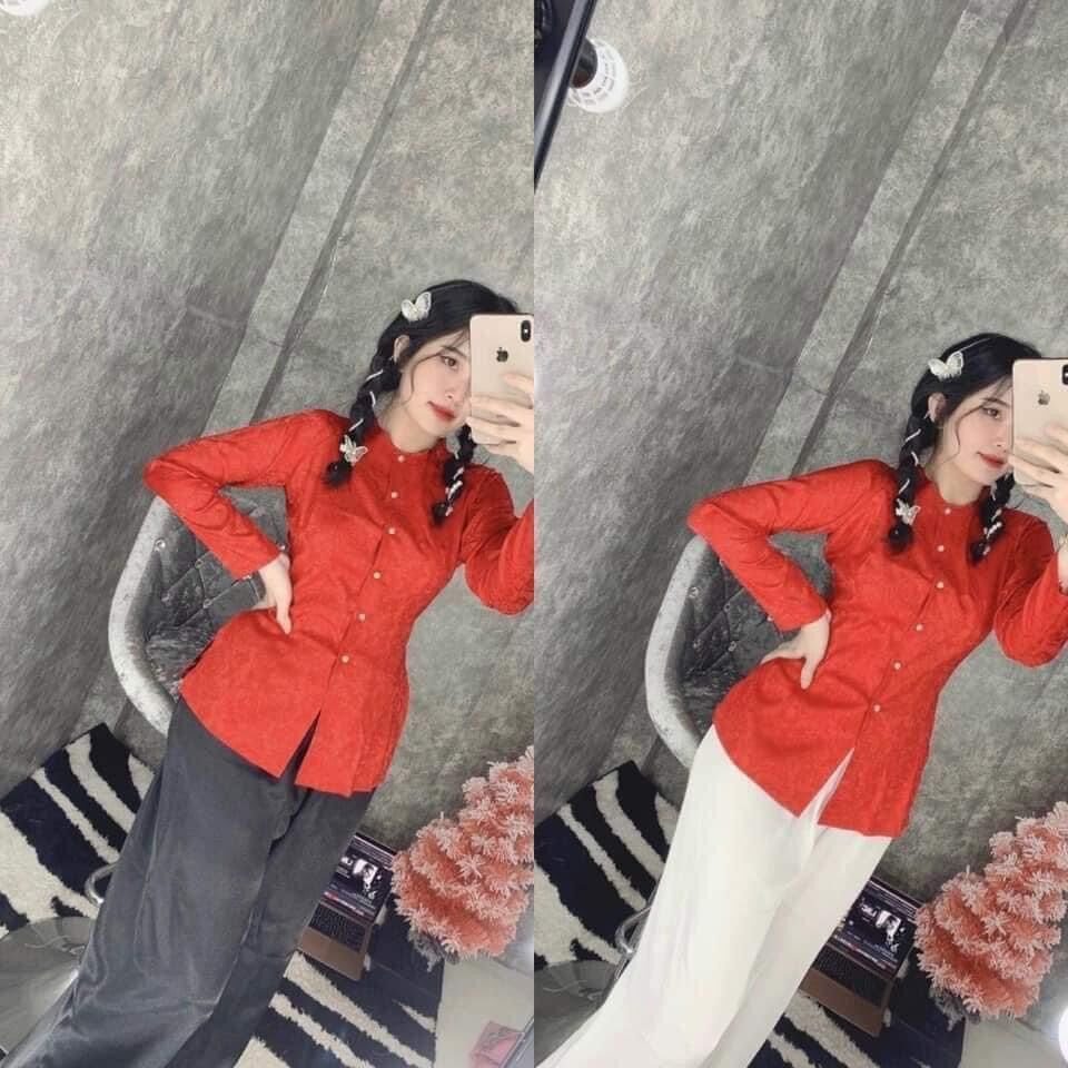 Bộ bà ba đi chùa - bà ba gấm ( cả set)