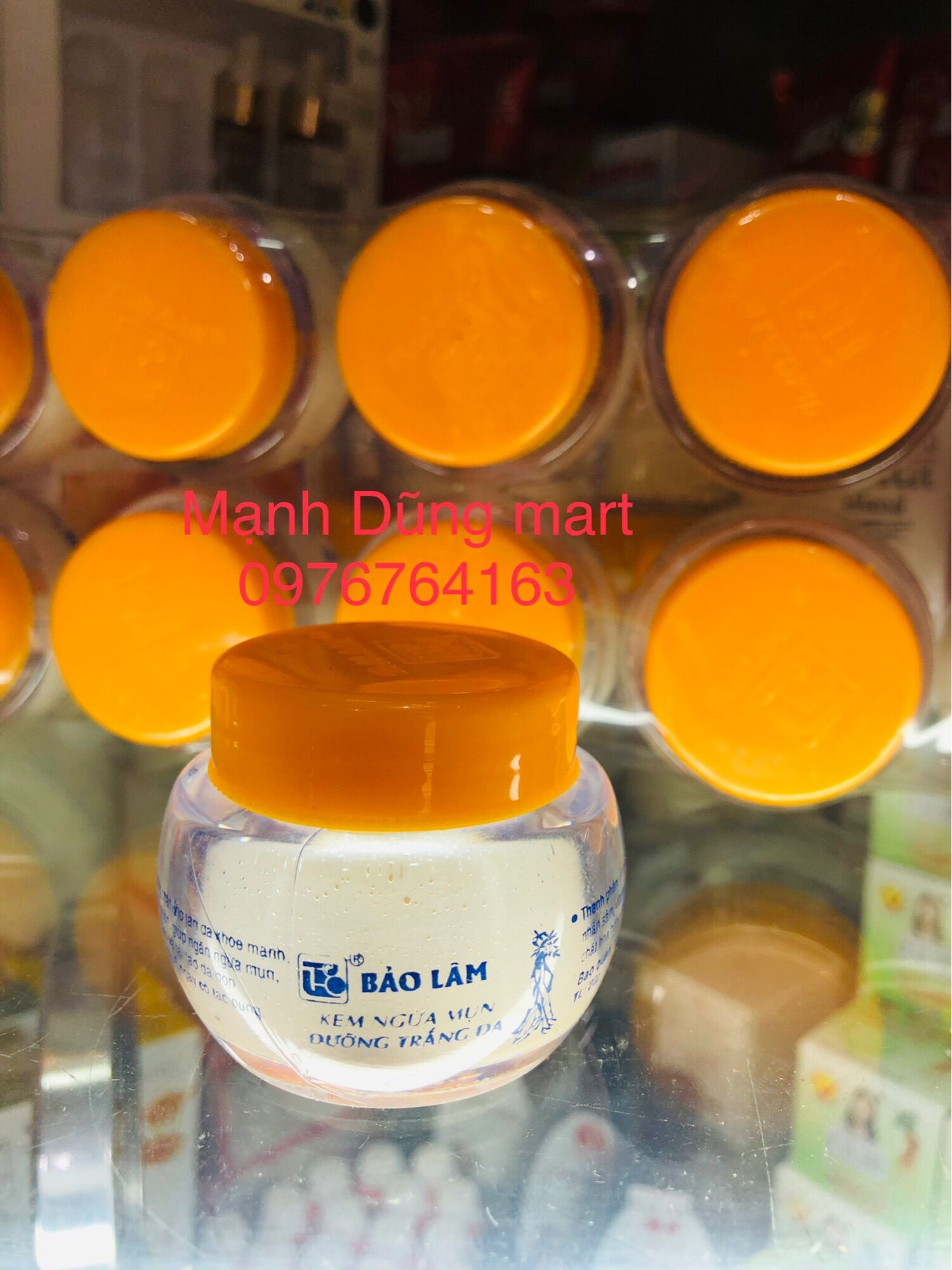 Kem ngừa mụn,giảm mụn,mờ vết thâm bảo lâm nắp vàng 20g