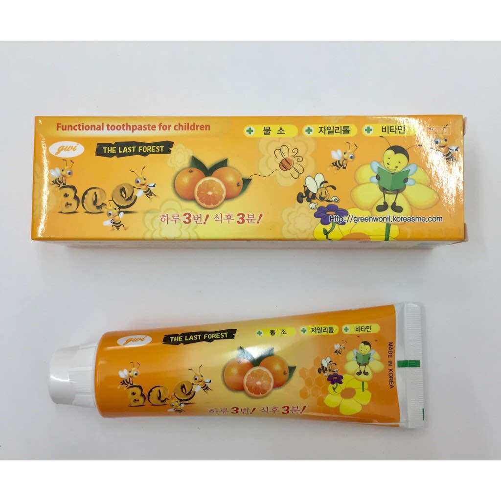 Kem đánh răng trẻ em Bee Kids Hàn Quốc 90g