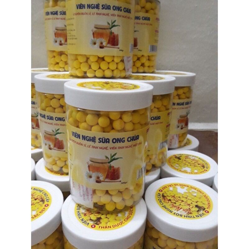 Viên nghệ mật ong sữa ong hộp 500g