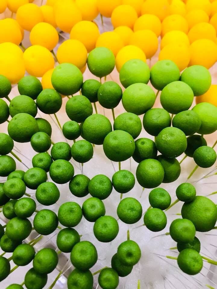 HOA ĐẤT SÉT - ĐẤT SÉT XANH LÀM LÁ ( 1KG=4 GÓI)