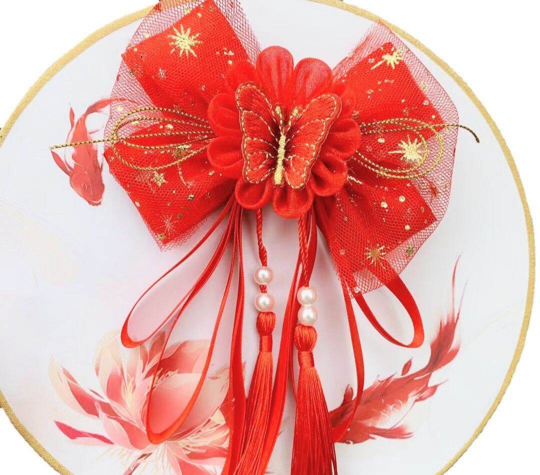 kẹp tóc nơ cổ trang, tiểu thư (hanfu) 16
