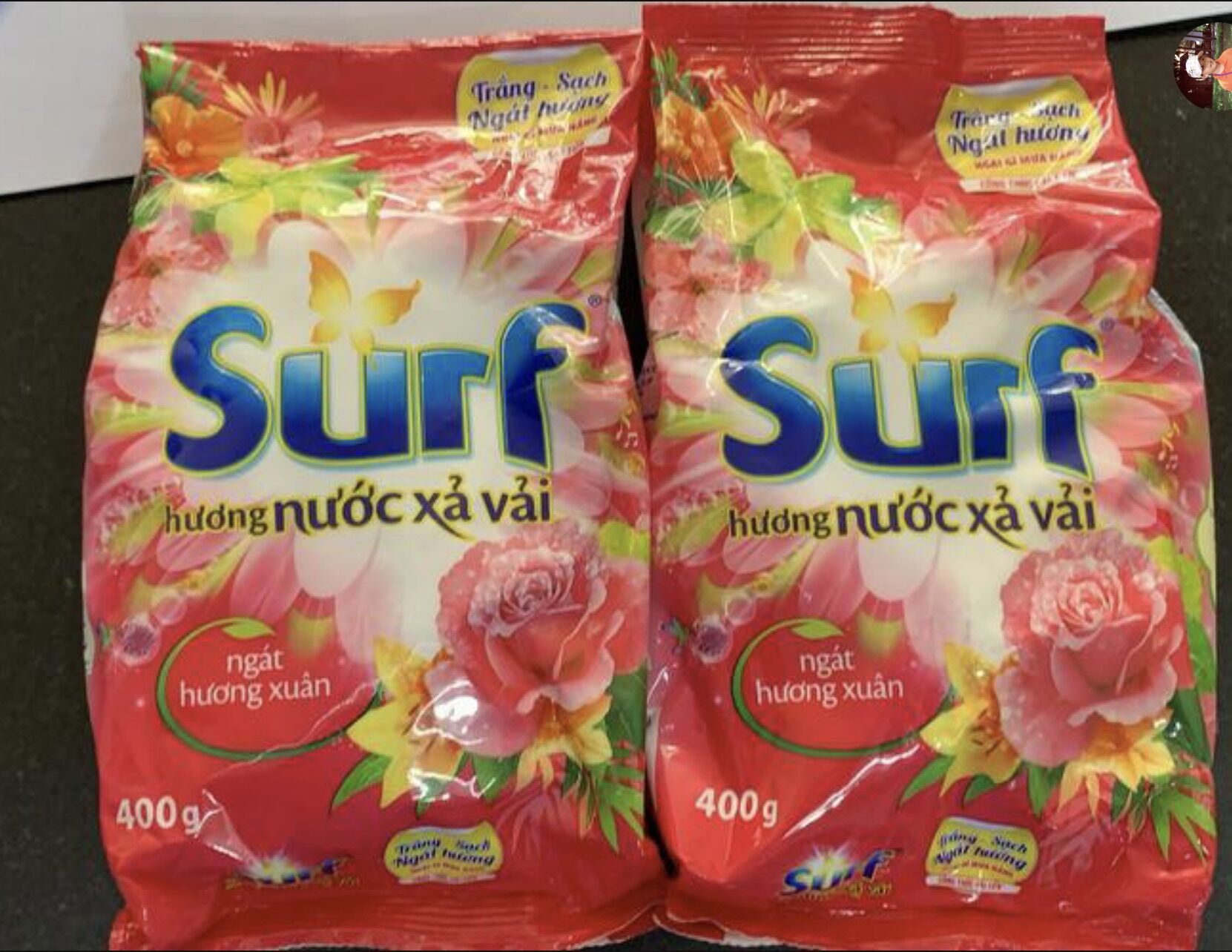 Bột giặt surf 400gr hương nước xả vải