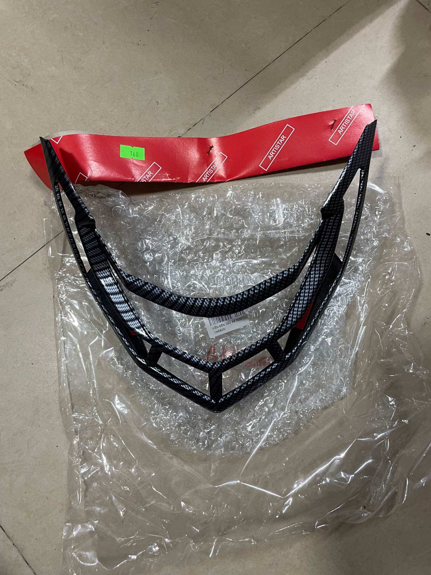 Ốp viền đèn hậu xe máy AB Air blade ( đời 2020-2021) nhựa các bon đen bóng cao cấp