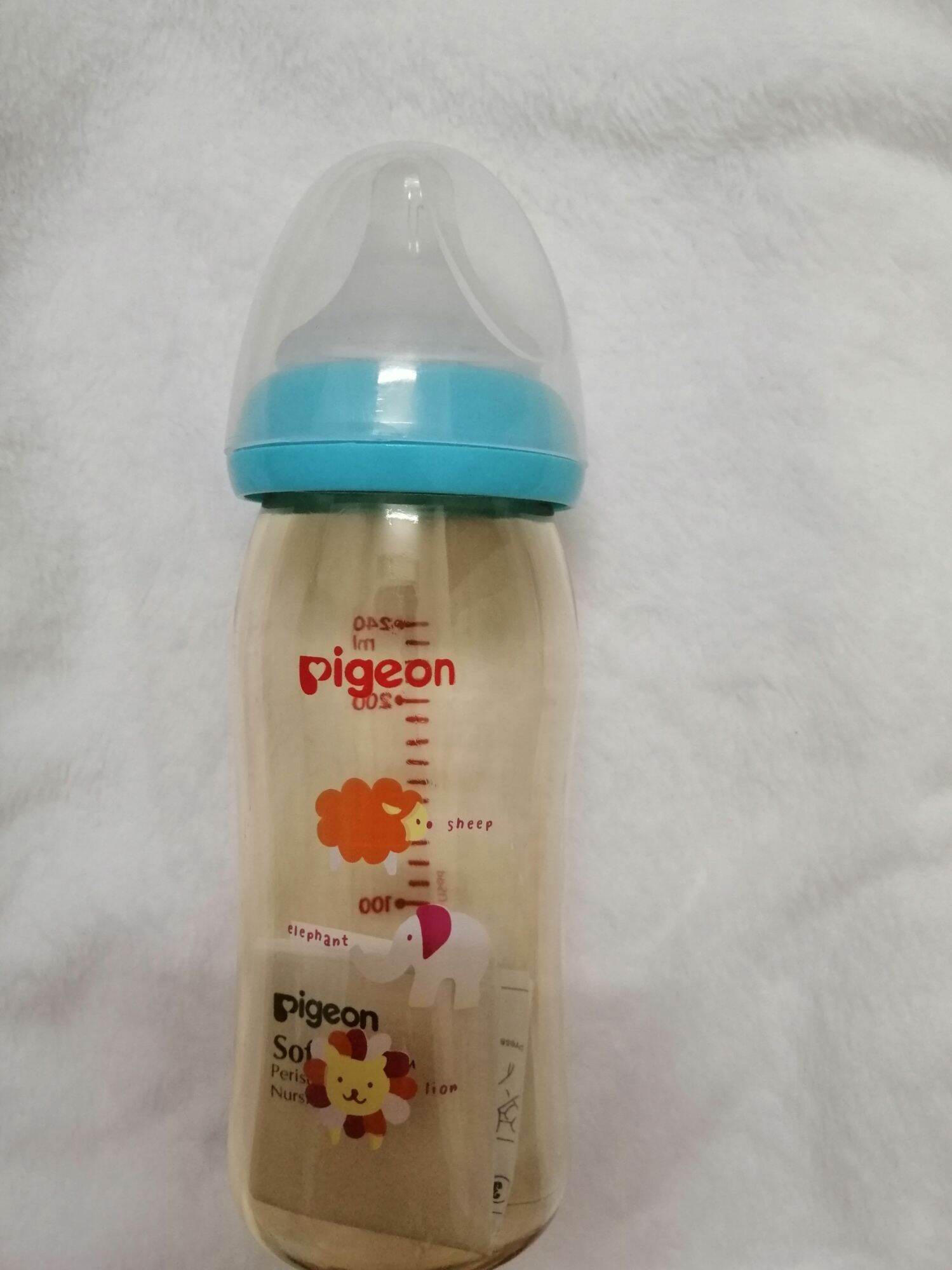 [Tặng 1 núm ti] Bình sữa cổ rộng pigeon PPSU 240ml