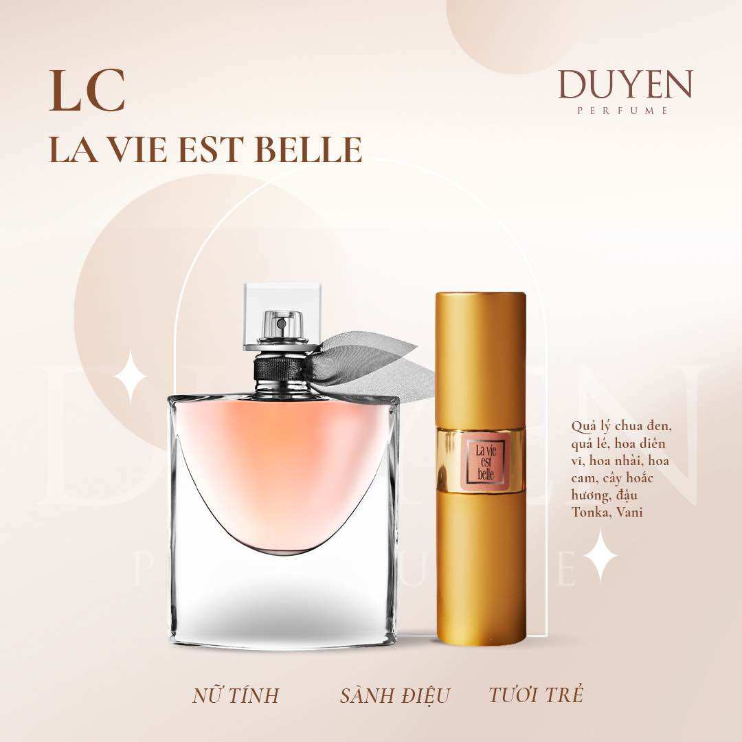 Duyenperfume - nước hoa mini 20ml la vie est belle