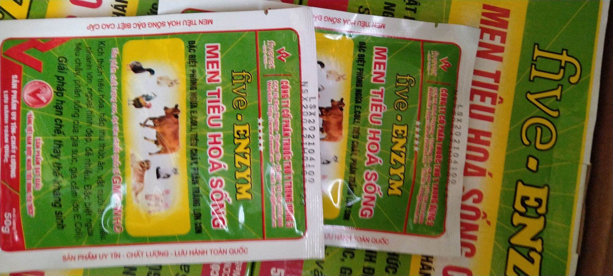 men tiêu hóa sống, trợ tiêu hoá ngừa tiêu chảy 50gr 2gói