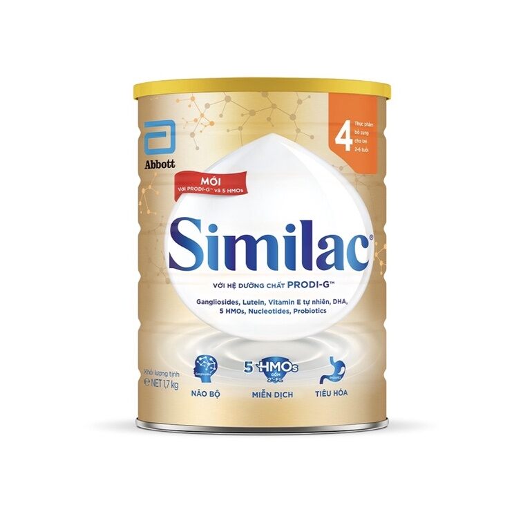 [HSD 06/2023] Sữa Similac 4 HMO lon 1,7kg mẫu mới 5HMOs