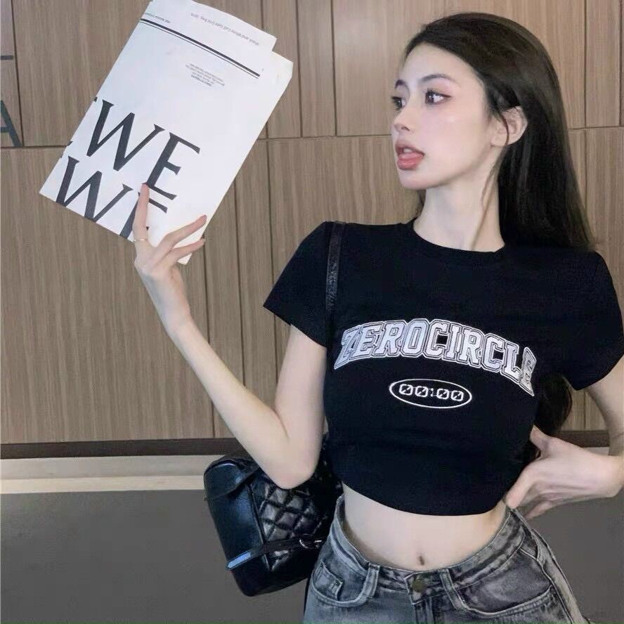 Áo croptop tay ngắn đơn giản zero BG