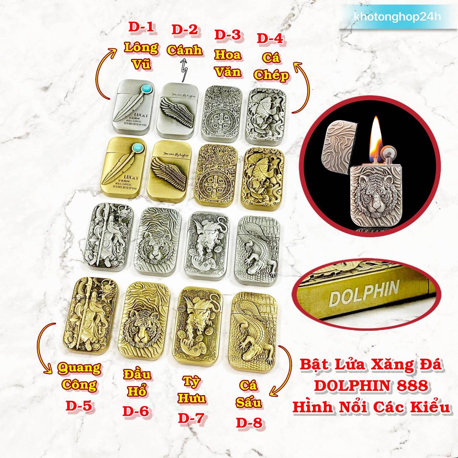 Đá lửa Tim bấc Zippo dành cho Bật lửa