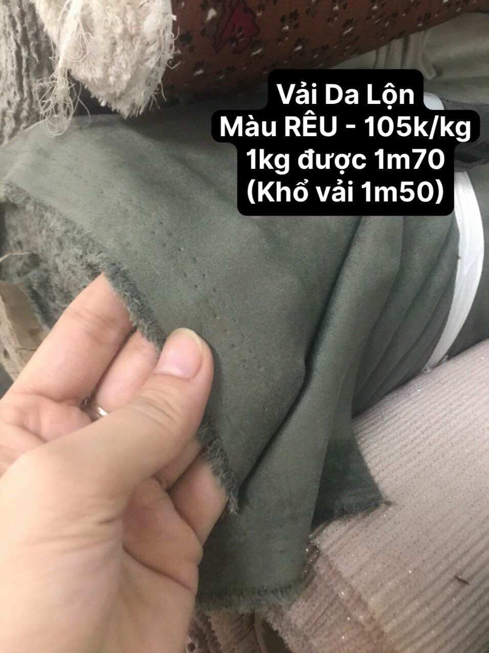 Vải Da Lộn nhiều màu