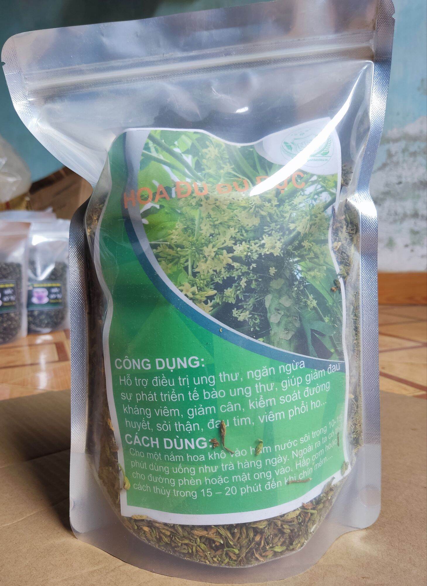 Flower papaya đực premium 0.5-1kg nguonduoclieu Cancer Support, hypoglycemic, evening wear thickened, kidney stones, Ho