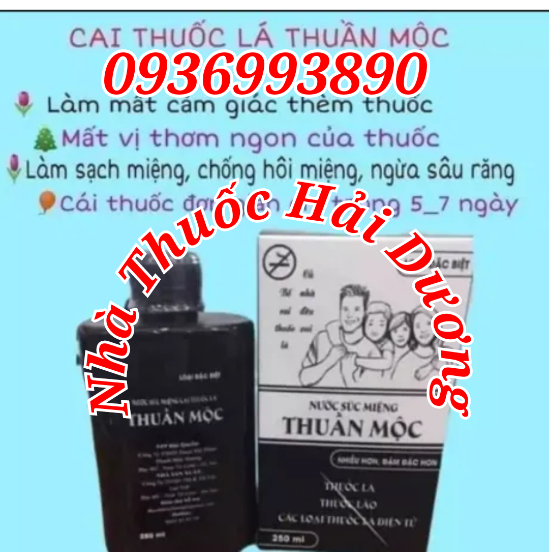 Nước súc miệng cai thuốc lá Thuần mộc Thanh mộc hương