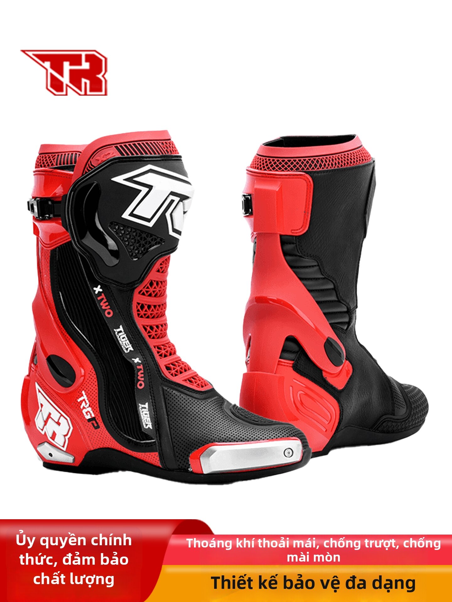 TR | Anti-Slip Fall-Protection Motorcycle Riding Boots Giá 8,342,000 Đồng*Miễn phí vận chuyển