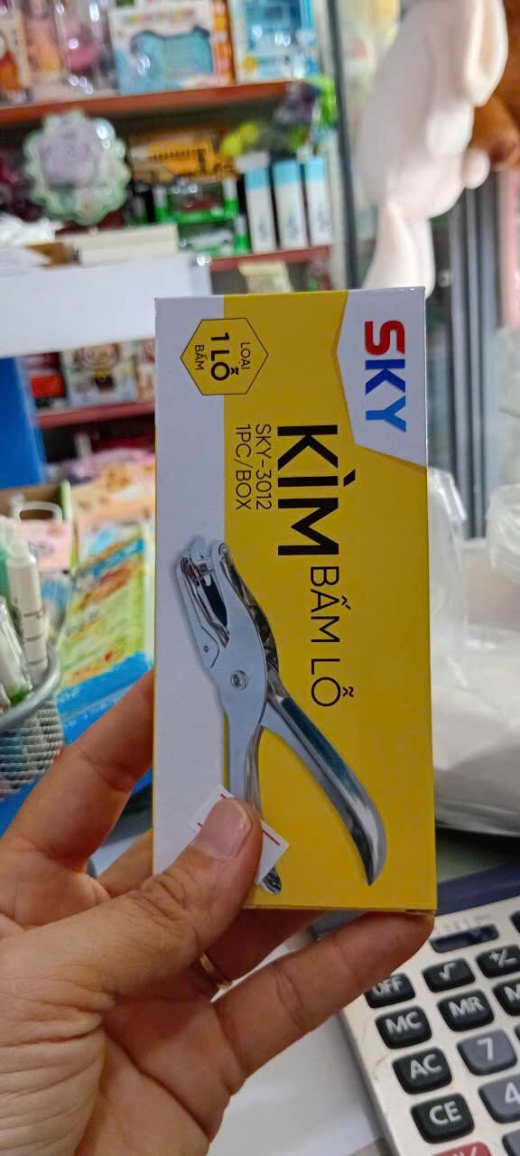 Kìm Bấm Đục Lỗ Giấy Dụng Cụ Bấm Lỗ Giấy Làm Sổ Còng Cầm Tay Tiện Lợi