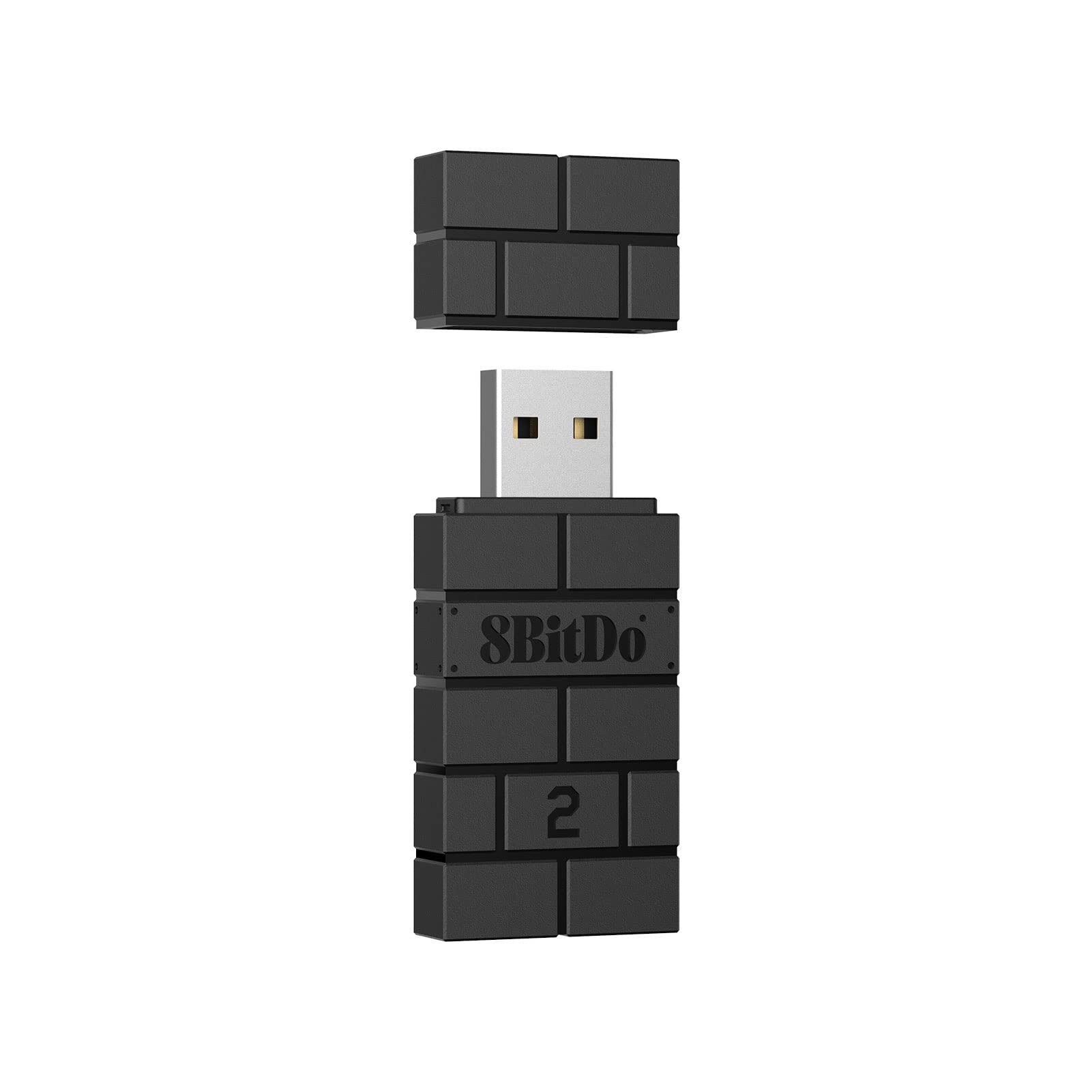8BitDo USB Wireless Adapter 2 - Dùng cho các hệ máy Nintendo Switch, Windows, Mac, Xbox, PS4