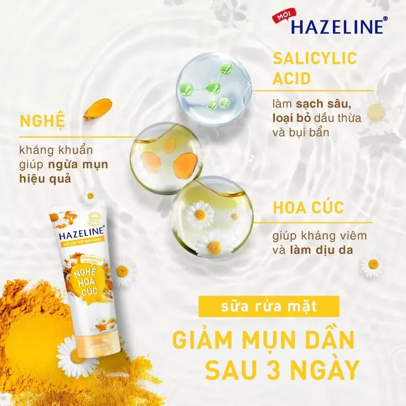 SỮA RỬA MẶT HAZELINE TUÝP 100g