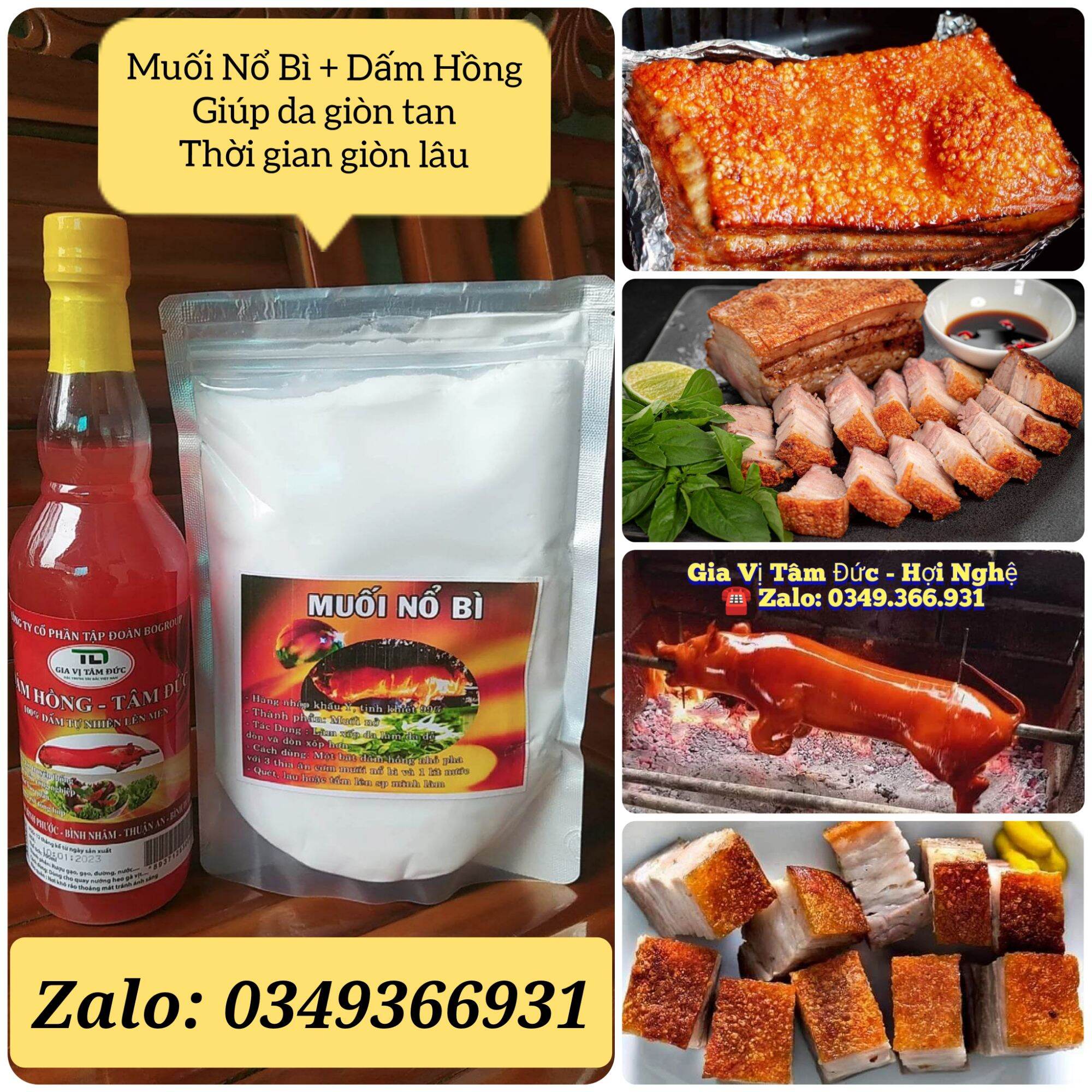 Combo Muối Nổ Bì + Dấm Hồng