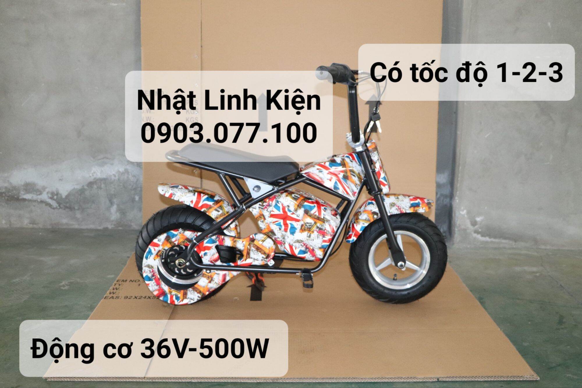 Xe điện Cucake động cơ 3 pha liền bánh 36v 500w