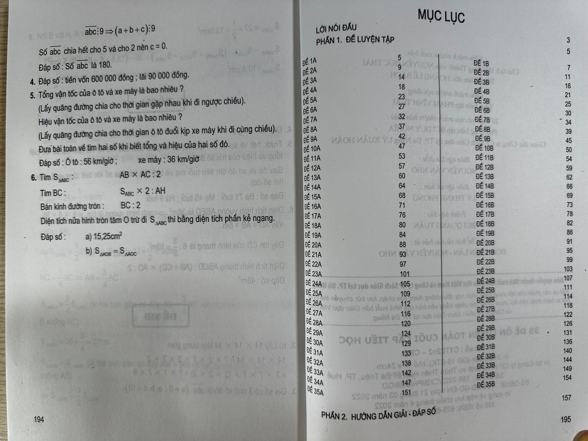 35 Đề ôn luyện Toán cuối cấp Tiểu học