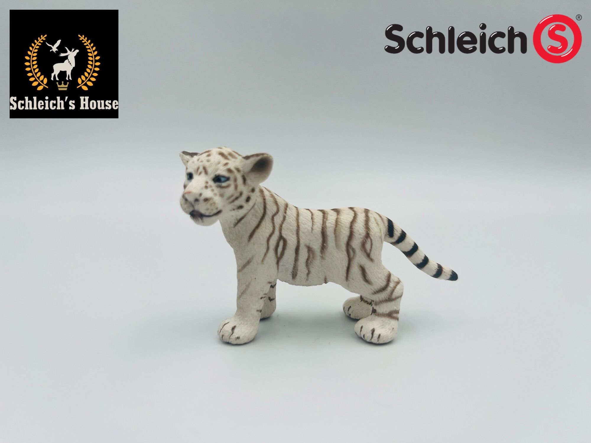 Mô hình động vật , đồ chơi con vật Schleich chính hãng Hổ trắng con 14384 - Schleich House