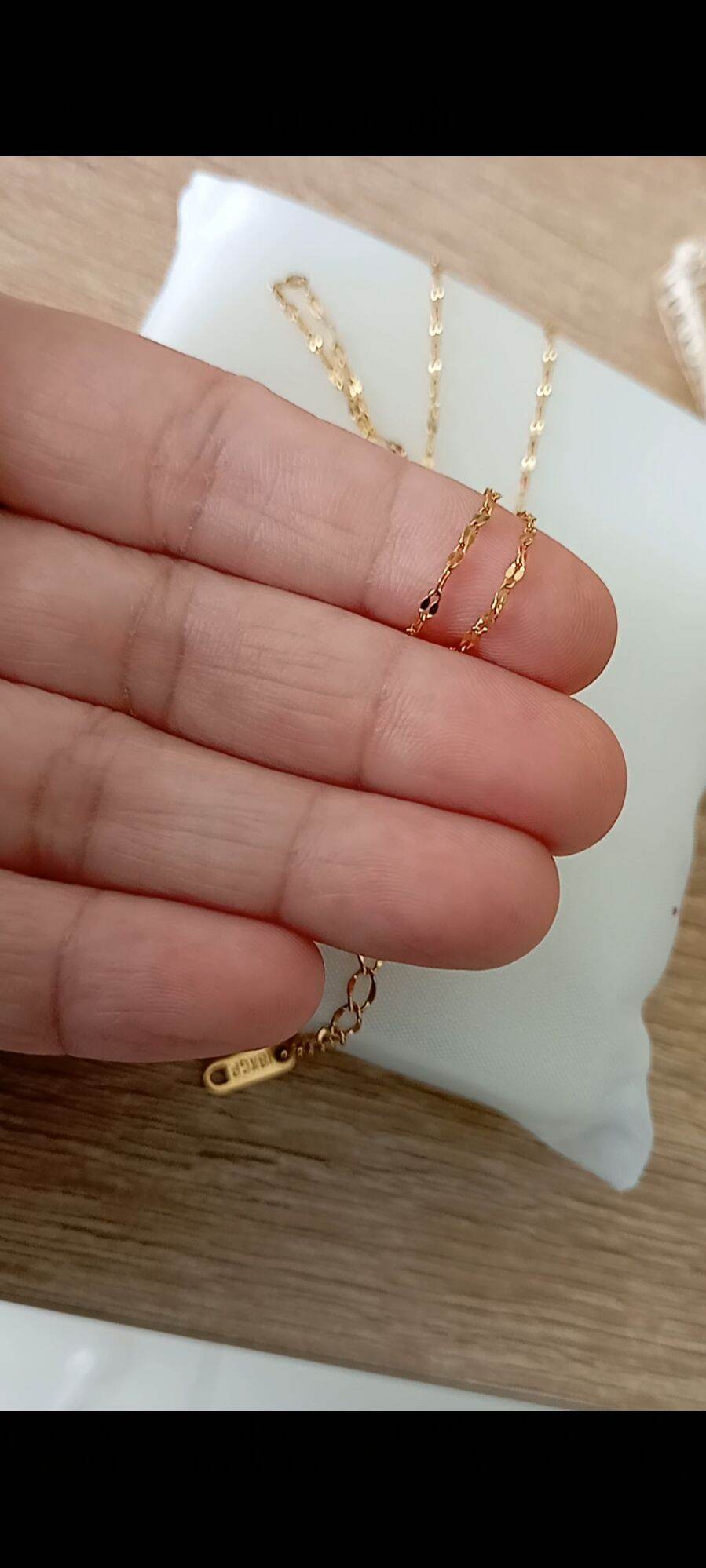 Dây chuyền titan xoắn mảnh (không mặt)