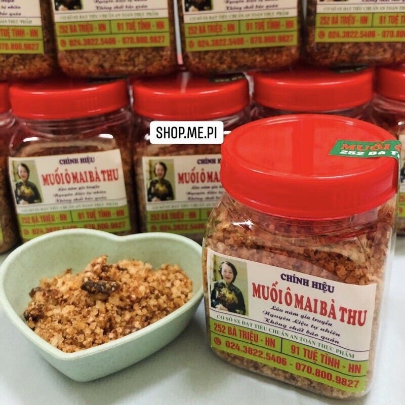 Muối ô mai hà nội chính hiệu bà thu 252 bà triệu hộp 100gr