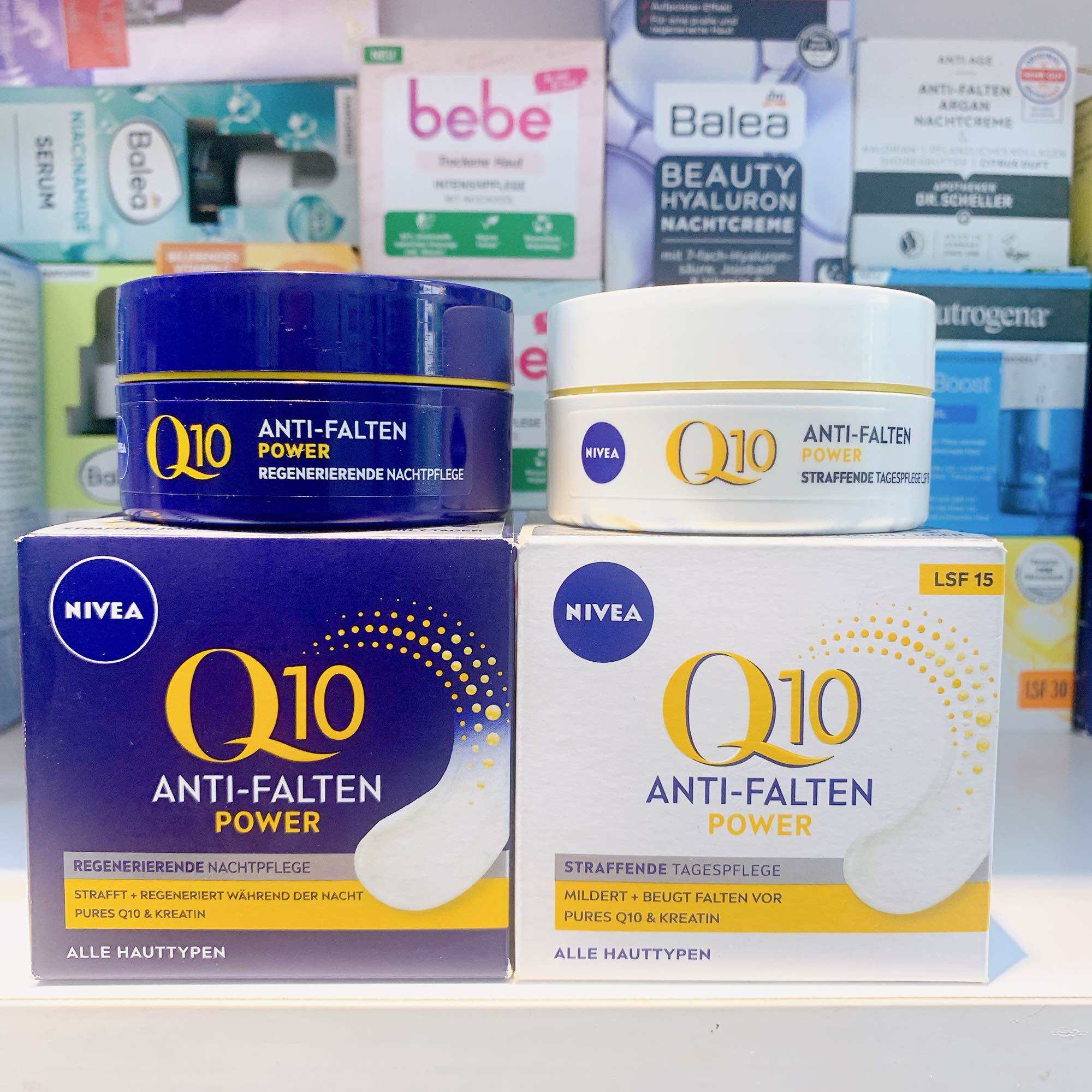  Kem dưỡng da nivea Q10 Power Anti-Falten dưỡng da chống nhăn ngày và đêm - 50ml - Hàng nội địa Đức 