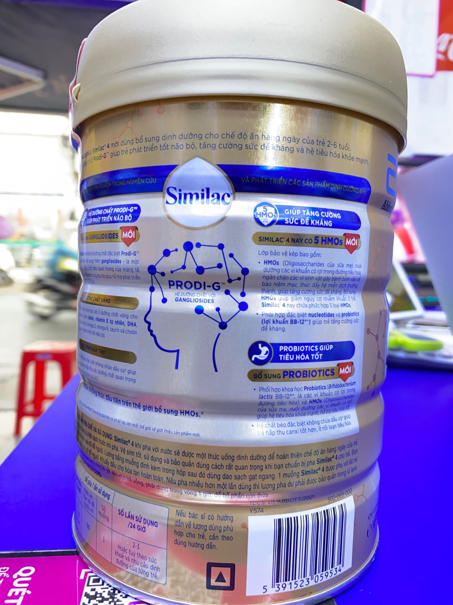 Sữa Similac 5G số 4 900g (cho bé 2-6 tuổi)